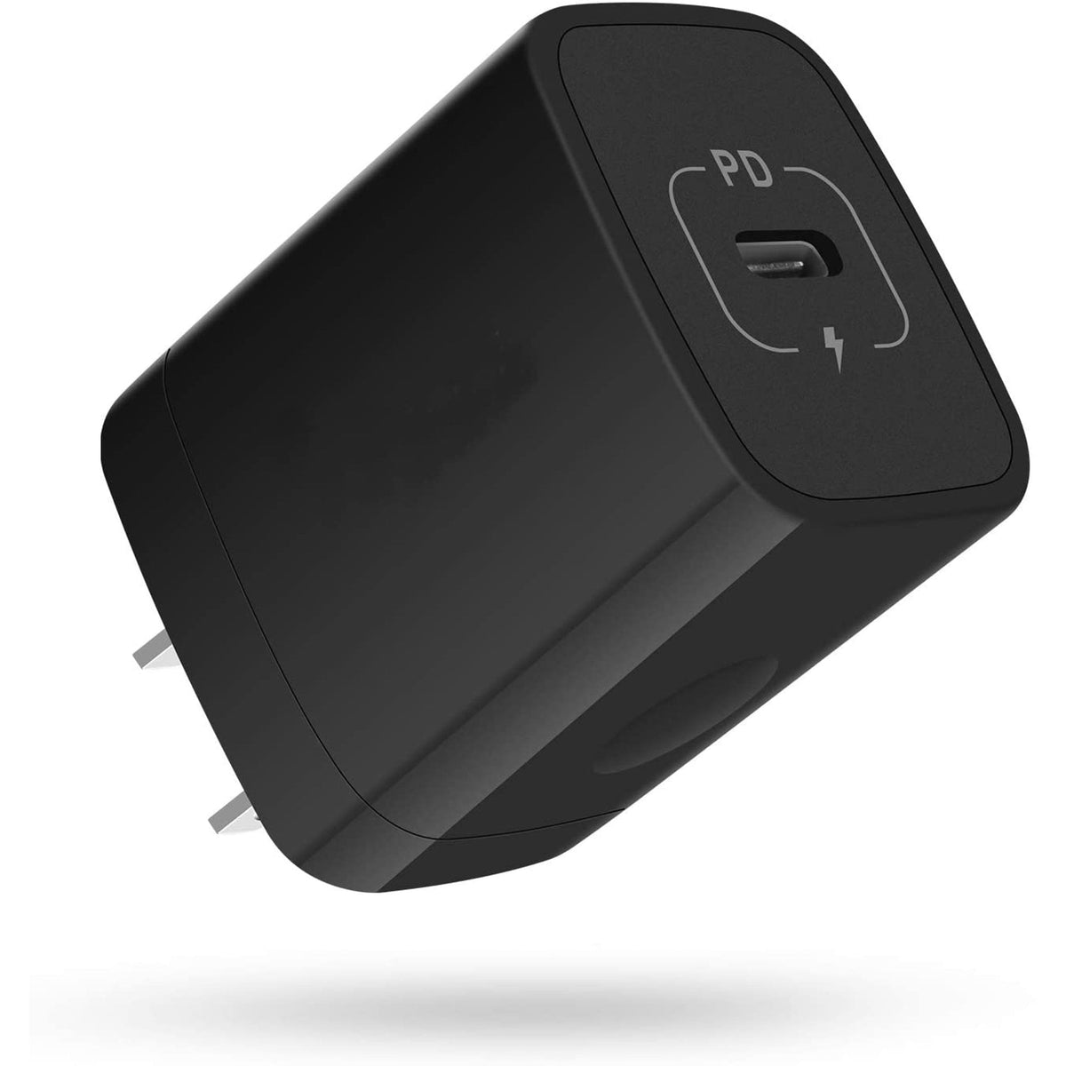 USB C Wall Charger Block,20W PD C Type Wall Chargers for Iphone Charger Fast Charging Block Charger Plug Power Adapter USB C Brick Cube Box,Black