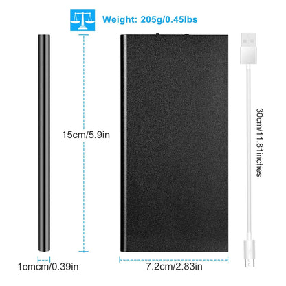 20000mAh Dual USB Ports Ultra-thin Power Bank External Battery Pack Phone Charger